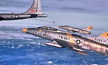 420th AREFS KB-50 with F-100